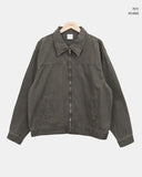 Luken Semi-Crop Washed Collar Jacket