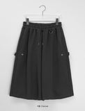 [unisex] Gineu Snap Button Bermuda Banding Pants