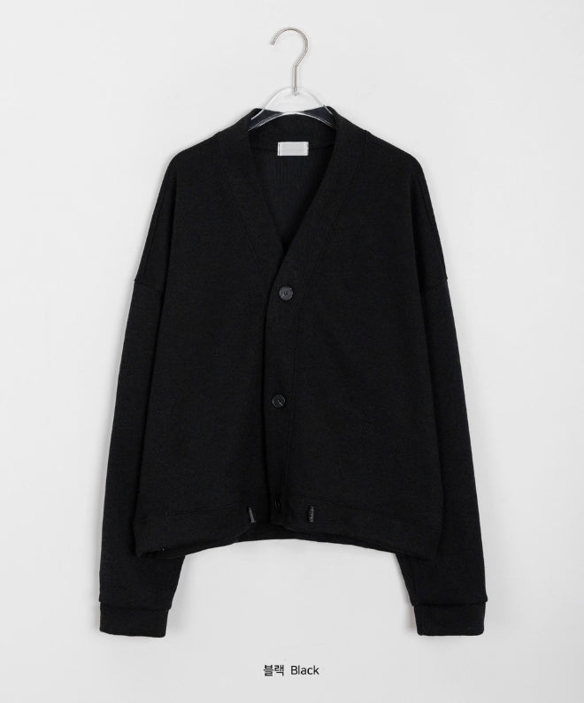 【BAON】[unisex] Nebeon String Over Knit Cardigan BAON (バオン) - [男女兼用]ネボンストリングオーバーニット