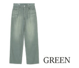 Cat washed corduroy pants