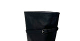 Obik Shirring Biker Buckle Long Boots