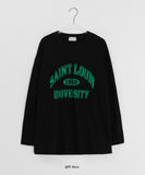 [Unisex] Sainten Lettering Over Long Sleeve Tee