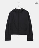 [MADE] B-Pie Frill Pocket Two-Way Zipper Neck String Windbreaker Hooded Zip-Up