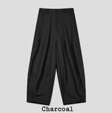 Ellier Three-Button Cropped Blazer Slacks Set