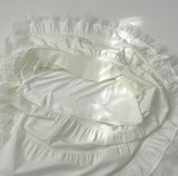 Low Rise Lace Embroidered Tiered Long Frill Skirt