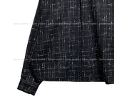 Gridin Collarless Tweed Jacket