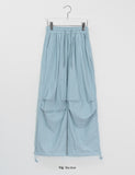 Zevner Banding Nylon Wide Pants