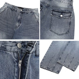 Hail Back Pocket Washed Denim Pants