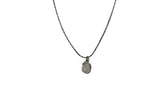 Aya Silver Glossy Gemstone Necklace