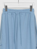 Wormed Dot Ribbon Banding Wide Pants
