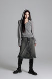 Hooded Eyelet Knitwear