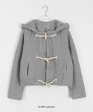 Porudi Fleece Duffel Crop Hood Jacket