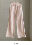 Delia Cotton Wide Banding Denim Pants