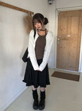 Groom Cable Round Neck Knit Cardigan