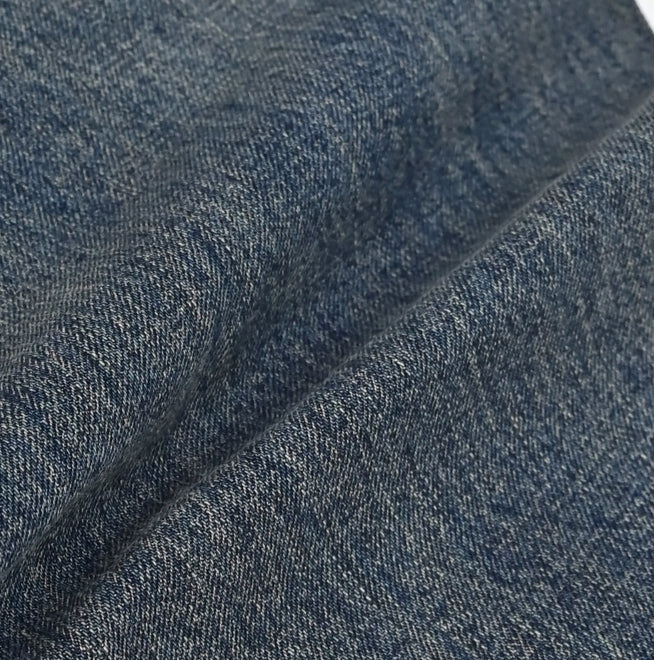 【SATIIIZ】Cambe Washing Wide Denim Pants SATIIIZ (サティーズ) - キャンベウォッシュ加工ワイドデニム