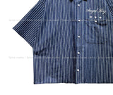 ENZ STRIPED HALF SHIRT
