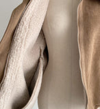 [Wool Lining] Momen Fur Collar Soft Suede Jumper