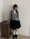 Madi Wool Soft Button Knit Cardigan
