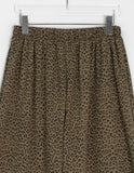 [BAONHAUS] Tsutaki Leopard String Wide Banding Pants