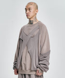 Paneled Washed Sweatshirt