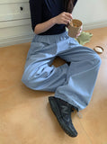 [BAONHAUS] Cretin Stud Cotton Wide Pants