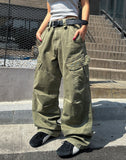 Mute Dyeing Wide Cargo Pants