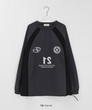 [unisex] Wylen Nylon Printing Over Sweatshirt