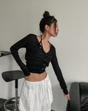 Summer Snap Button See-through Crop Cardigan