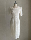 Lovean Square Lace One Piece