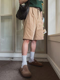 Soz Two-Tuck Bermuda Cotton Pants