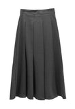 Maden Wool Pleated Long Skirt