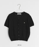 Kitel Linen Round Short Sleeve Cardigan