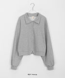 [BAONHAUS] Kaeki Cotton Collar Crop Cardigan