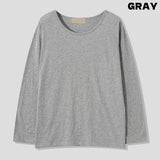 Kellin Over Fit U-Neck Long Sleeve Tee