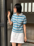 LINEN FRILL MINI SKIRT