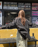 Pilen side shirring check shirt