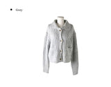 Koyu Collar Pocket Knit Cardigan