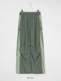 [unisex] Holet side color matching nylon wide pants