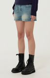 Flower Half Denim Pants