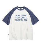 Cute Chill Raglan Short Sleeve Tee