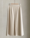 Roadme Slit A-Line Long Skirt