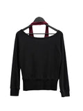 Blend Waffle Layered Halter Sweatshirt