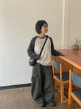 Tehit Curved Banding Cargo Wide Pants