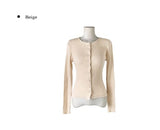 Kable Slim Button Round Cardigan