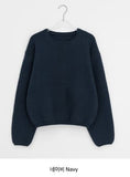 Hutenmo Basic Color Round Knit