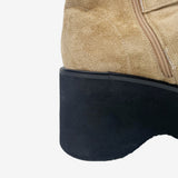 Ine Suede Buckle Platform Boots