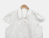 Mattia Double Button Short Sleeve Blouse
