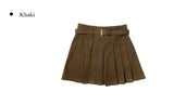 [Belt SET] Tizen Wool Pleated Skirt