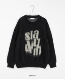 [unisex] Kenb lettering wool over knit