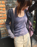 Duan Soft Wool Hood Zip-Up
